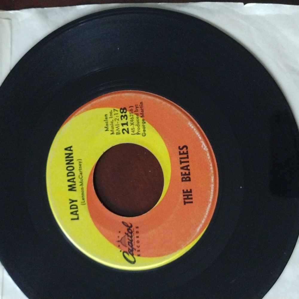 Vinyl records the Beatles Lady Madonna